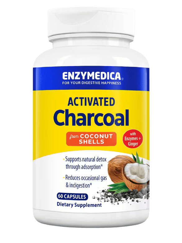 Activated Charcoal - 60 Capsules Default Category Enzymedica 