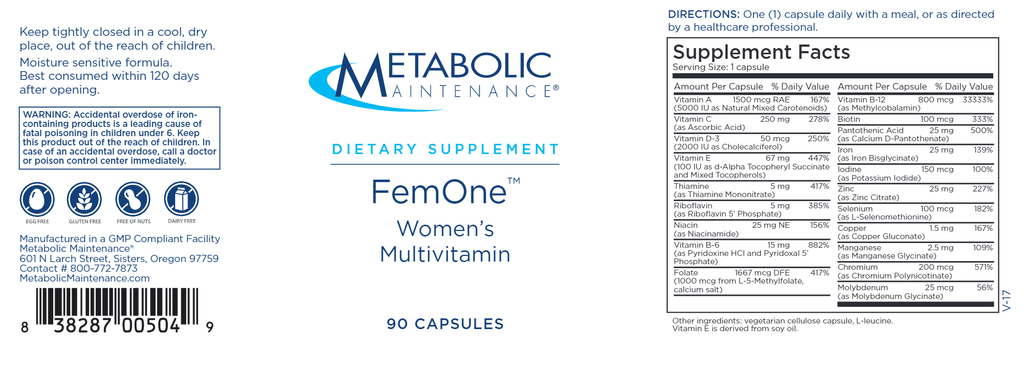 FemOne™ - 90 Capsules | Healthy Habits Living
