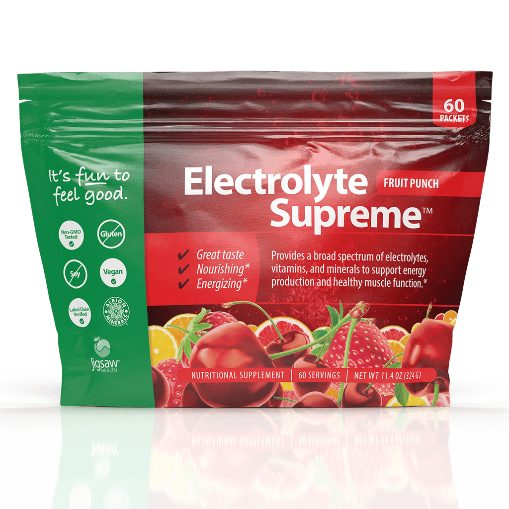 Electrolyte Supreme™ Fruit Punch Default Category Jigsaw Health 60 Packets 