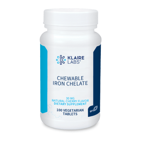 Chewable Iron Chelate - 100 Tablets Default Category Klaire Labs 