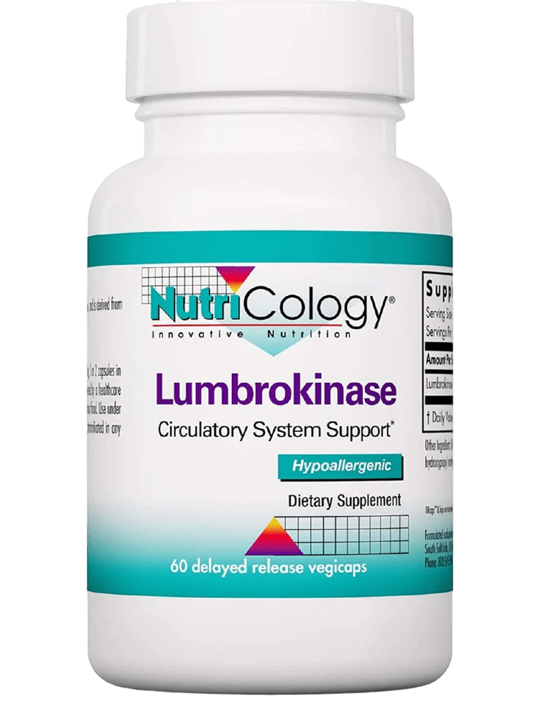 Lumbrokinase Delayed Release Vegicaps Default Category Nutricology 60 Capsules 