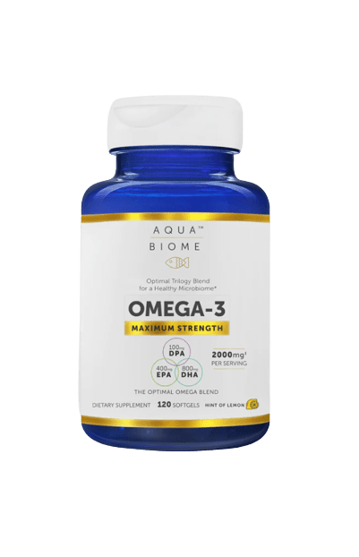 Aqua Biome™ Omega-3 Maximum Strength - 60 Softgels Default Category Enzymedica 120 Softgels 