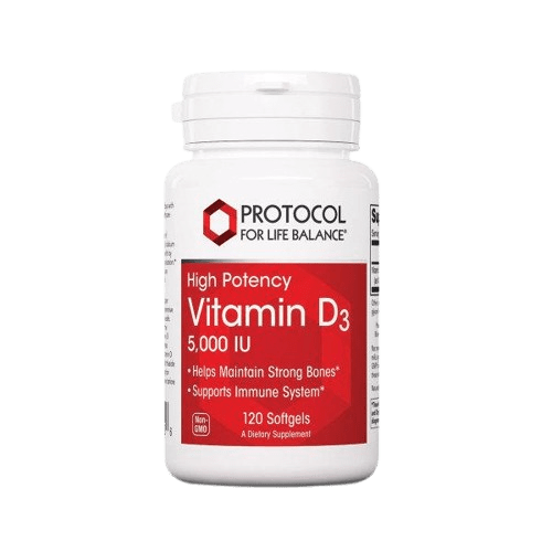 Vitamin D3 5,000 IU - 120 Softgels Default Category Protocol for Life Balance 120 Softgels 