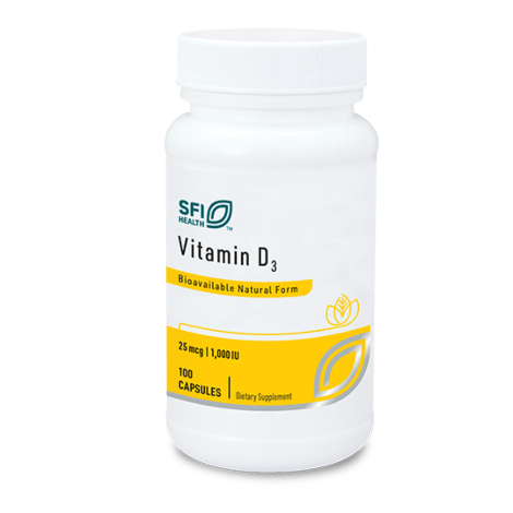 Vitamin D3 (1,000 IU) - 100 Capsules Default Category Klaire Labs 