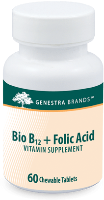 Bio B12 + Folic Acid - 60 Chewable Tablets Default Category Genestra 
