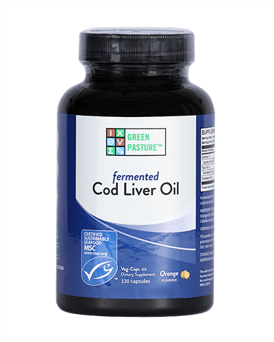 Fermented Cod Liver Oil Capsules Default Category Green Pasture Oslo Orange - 120 capsules 