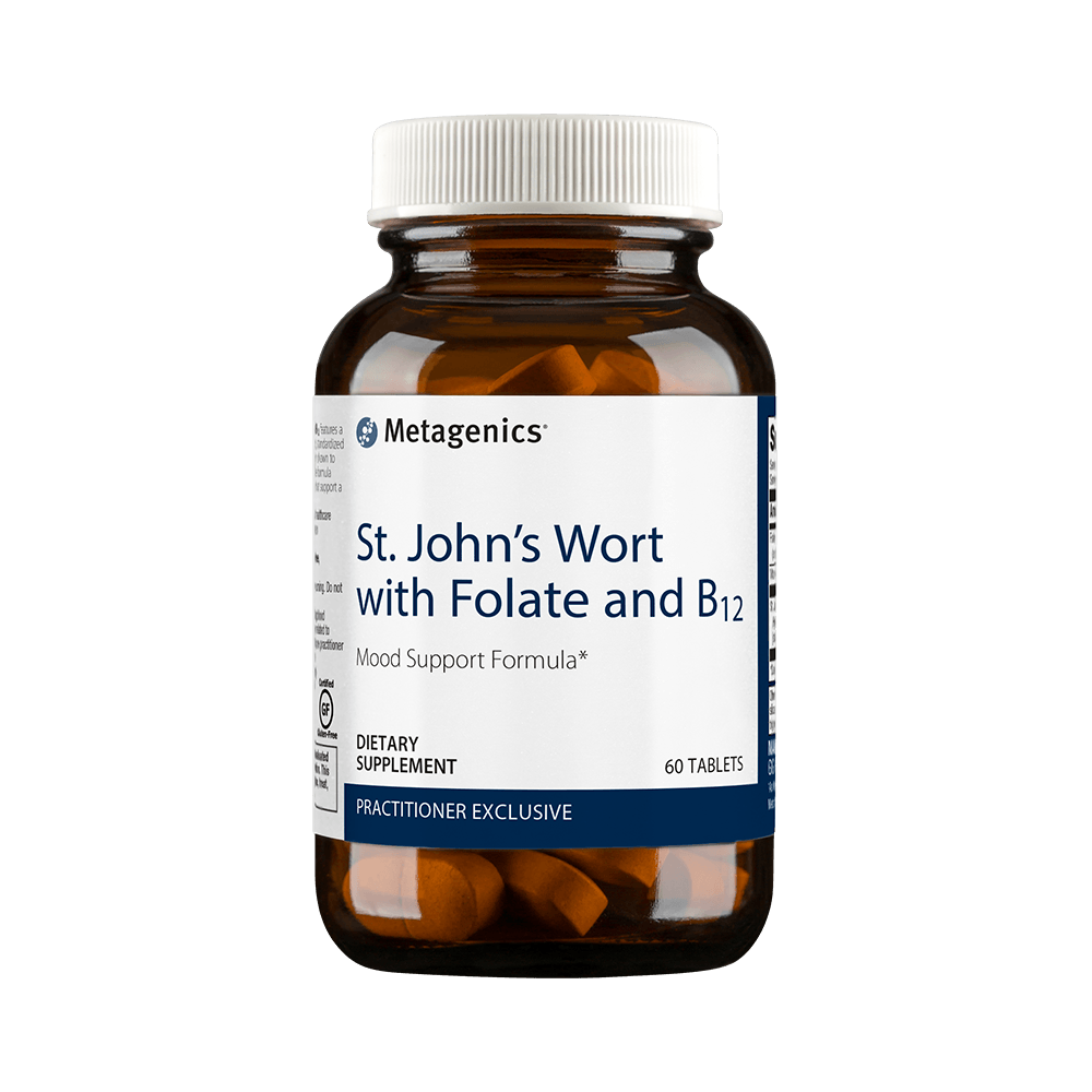 St. John's Wort with Folate and B12 - 60 Tablets Default Category Metagenics 