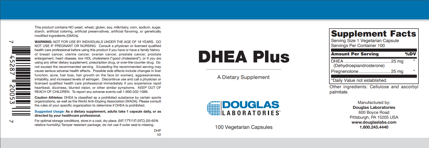 DHEA Plus 100 Capsules Healthy Habits Living