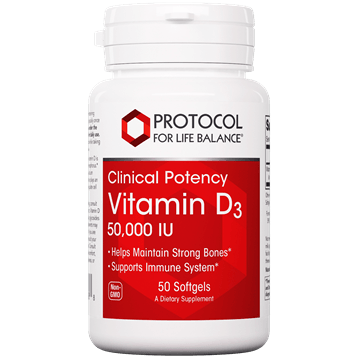Vitamin D3 50,000 IU - 50 softgels Default Category Protocol for Life Balance 