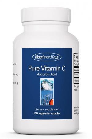 Pure Vitamin C - 100 Vegetable Capsules Default Category Allergy Research Group 