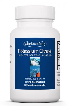 Potassium Citrate - 120 Vegetarian Caps Default Category Allergy Research Group 