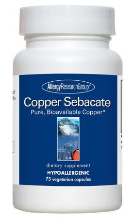 Copper Sebacate - 75 Vegetarian Caps Default Category Allergy Research Group 