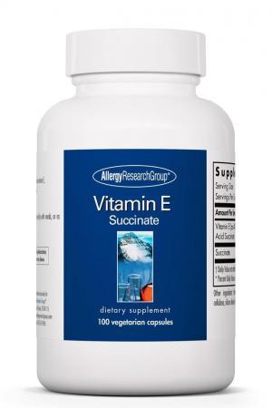 Vitamin E - 100 Vegetable Capsules Default Category Allergy Research Group 