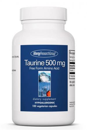 Taurine 500 Mg - 100 Vegetable Capsules Default Category Allergy Research Group 