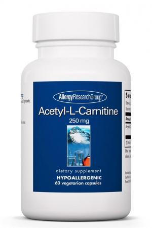 Acetyl-L-Carnitine 250 mg - 60 Vegetarian Capsules Default Category Allergy Research Group 