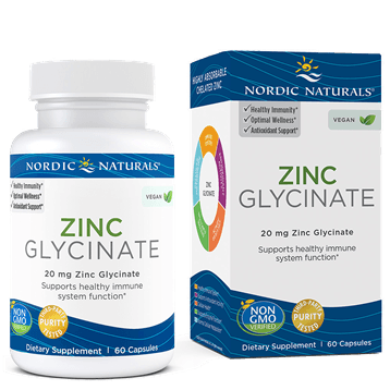 Zinc Glycinate 20 mg - 60 Capsules Default Category Nordic Naturals 