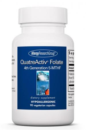 QuatreActiv® Folate - 90 Vegetable Capsules Default Category Allergy Research Group 