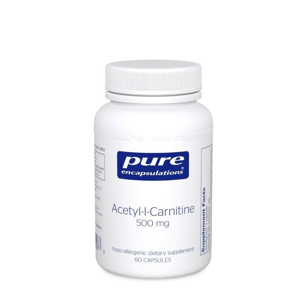 Acetyl-l-Carnitine 500 mg - 60 capsules Default Category Pure Encapsulations 
