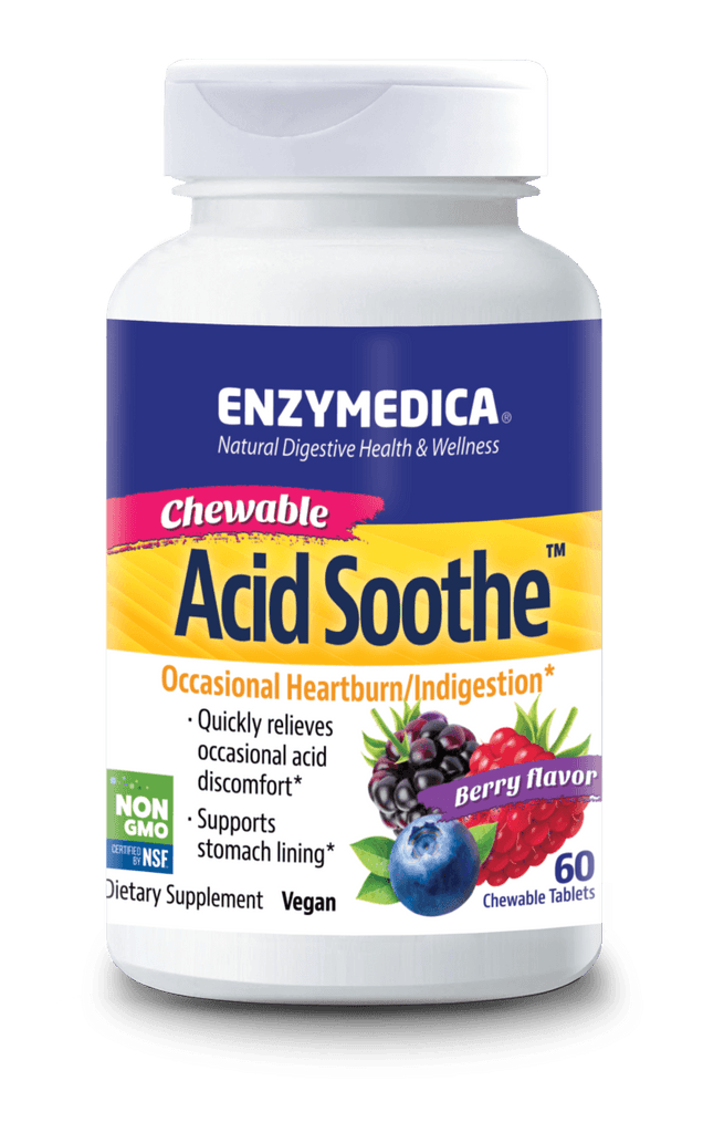 Acid Soothe™ Chewables Default Category Enzymedica 60 Chewables 