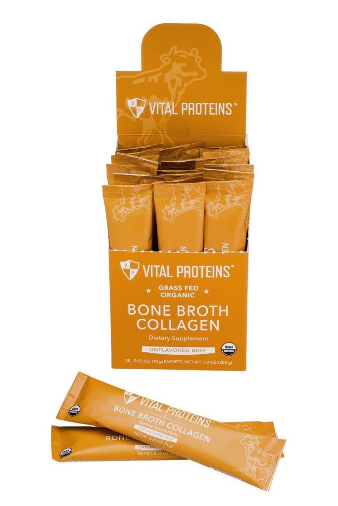 Organic, Grass-Fed Beef Bone Broth Collagen - 20 Stick Pack Default Category Vital Proteins 