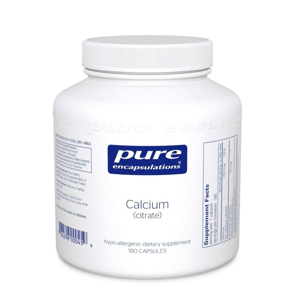 Calcium (citrate) - 180 Capsules Default Category Pure Encapsulations 