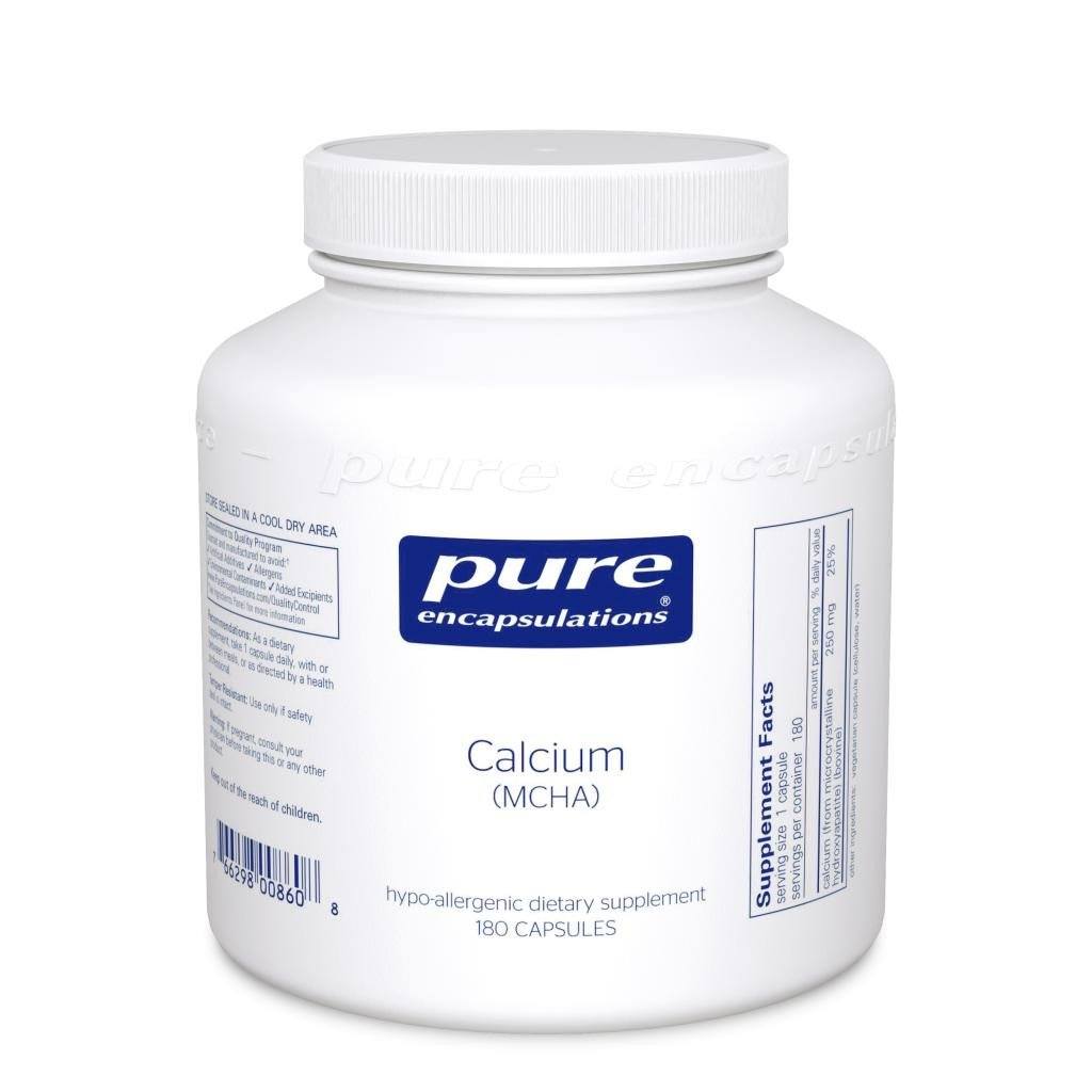 Calcium (MCHA) - 180 Capsules Default Category Pure Encapsulations 