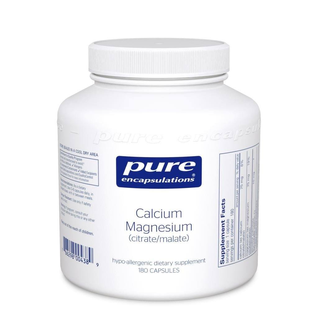 Calcium Magnesium (citrate/malate) - 180 Capsules Default Category Pure Encapsulations 