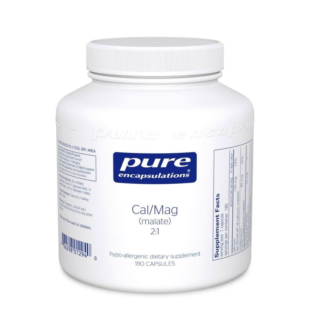 Calcium Magnesium (malate) 2:1 - 180 Capsules Default Category Pure Encapsulations 