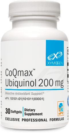 CoQmax™ Ubiquinol 200 mg - 30 Softgels Default Category Xymogen 