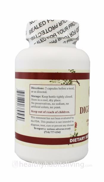 Digestron - 120 Capsules | Healthy Habits Living