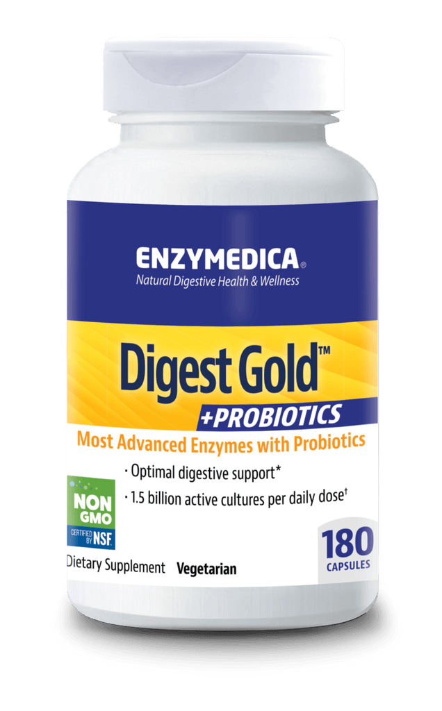 Digest Gold™ +PROBIOTICS Default Category Enzymedica 180 Capsules 