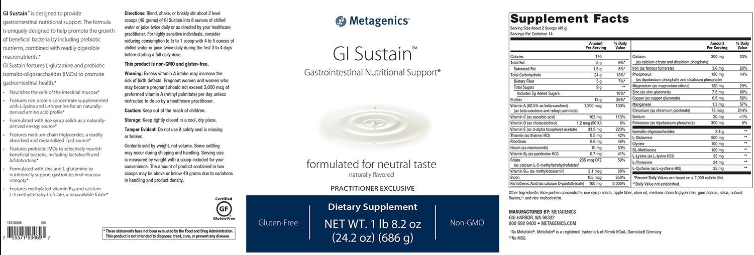 GI Sustain™ - 14 Servings – Healthy Habits Living