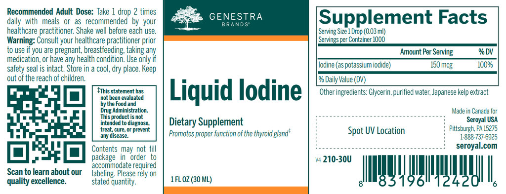 Liquid Iodine - 1oz | Healthy Habits Living