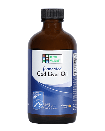 Blue Ice™ Fermented Cod Liver Oil Liquid Default Category Green Pasture Orange - 6.1 oz 