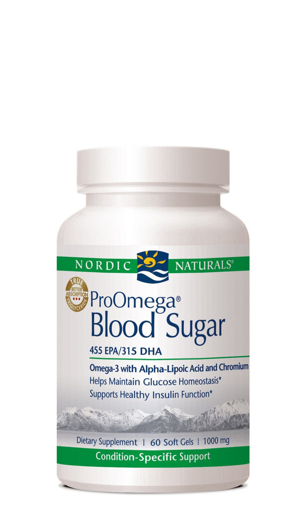 ProOmega® Blood Sugar 1000 mg 60 gels Default Category Nordic Naturals 60 softgels 