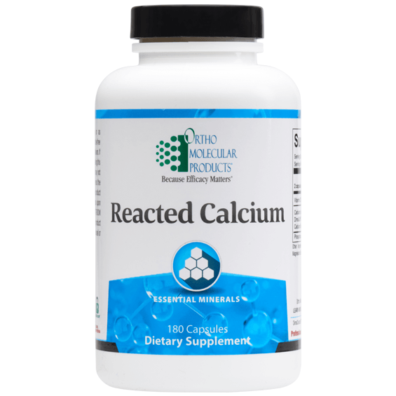 Reacted Calcium - 180 Capsules Default Category Ortho Molecular 