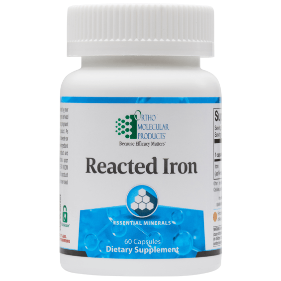 Reacted Iron - 60 Capsules Default Category Ortho Molecular 