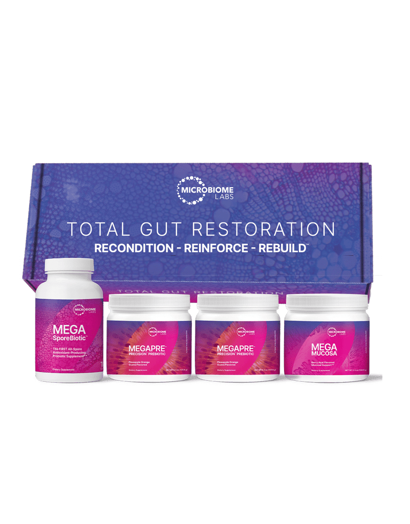 Total Gut Restoration Kit Default Category Microbiome Labs Powder Powder 