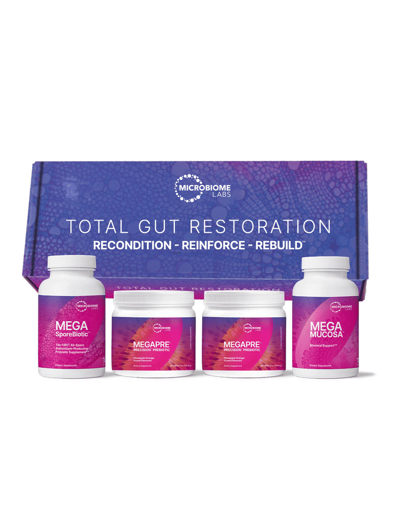 Total Gut Restoration Kit Default Category Microbiome Labs Powder Capsules 