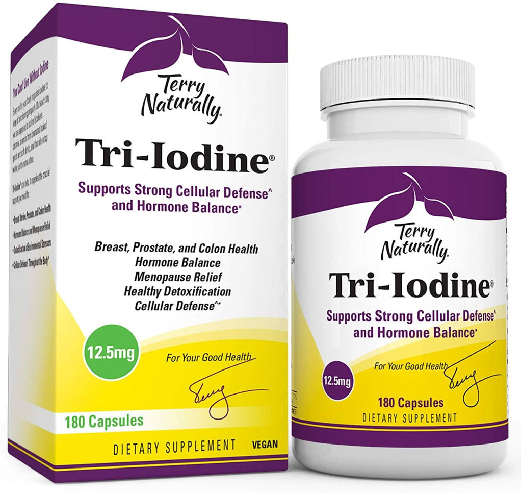 Tri-Iodine 12.5 mg Default Category Terry Naturally 180 Capsules 