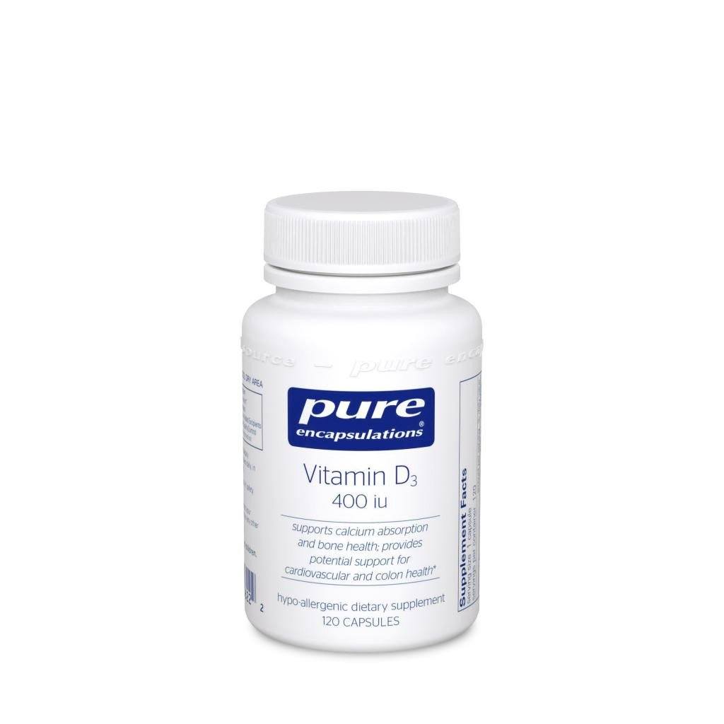 Vitamin D3 400 IU - 120 Capsules Default Category Pure Encapsulations 