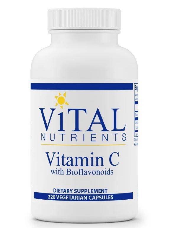 Vitamin C with Bioflavonoids Default Category Vital Nutrients 220 Veg Capsules 