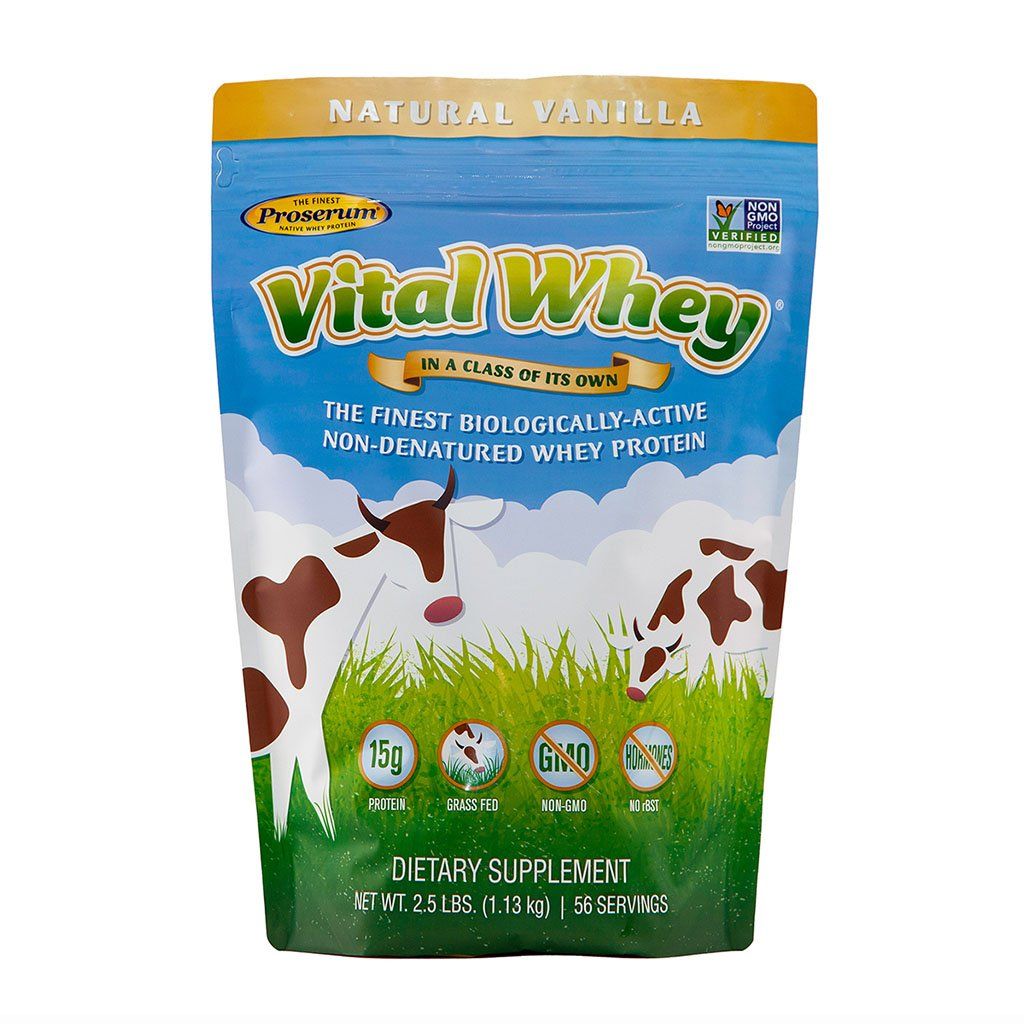 Vital Whey Protein Powder Default Category Well Wisdom Natural Vanilla Powder 2.5 lb 