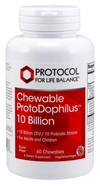 Chewable ProtoDophilus™ 10 Billion - 60 Lozenges Default Category Protocol for Life Balance 