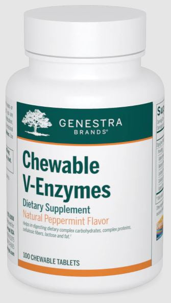 Chewable V-Enzymes - 100 Chewable Tablets Default Category Genestra 