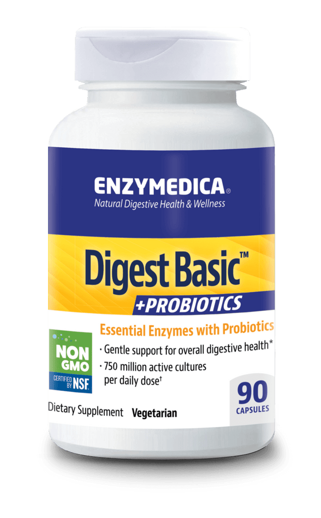 Digest Basic™ + Probiotics Default Category Enzymedica 90 capsules 