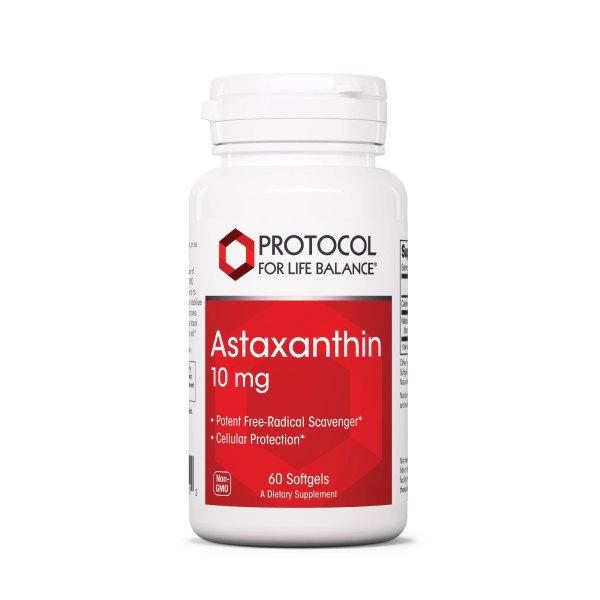 Astaxanthin 10mg - 60 Softgels Default Category Protocol for Life Balance 
