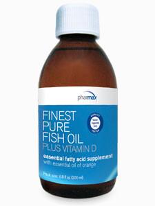 Finest Pure Fish Oil Plus Vitamin D - 6.8 fl oz Default Category Pharmax 