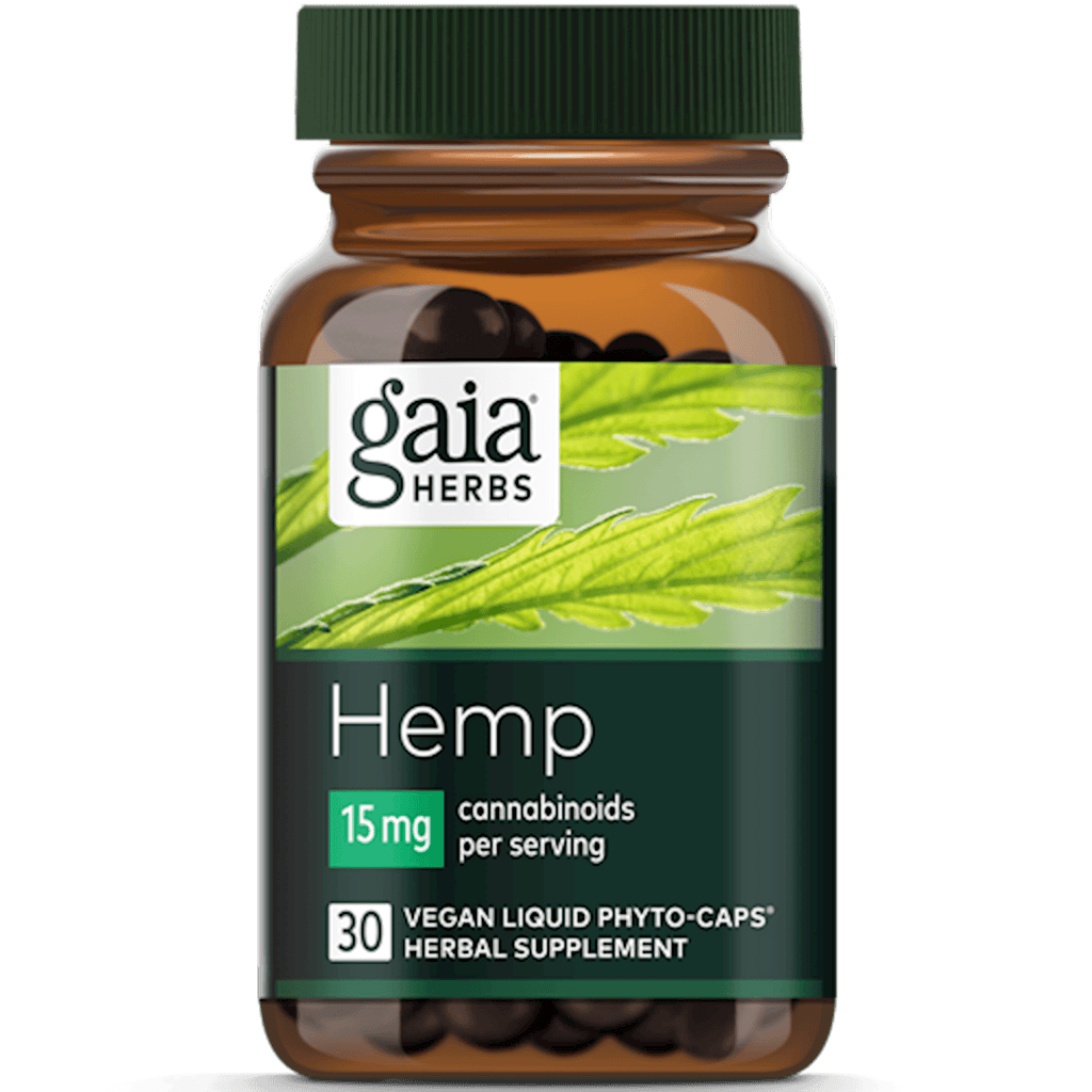 Hemp Full Spectrum Extract 15 mg 30 caps Default Category Gaia Herbs 