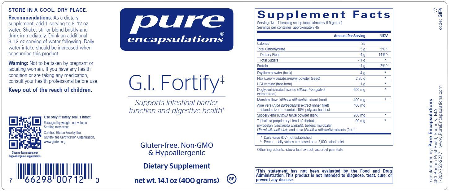 Gi Fortify Powder G.I. Fortify - 400 grams | Healthy Habits Living